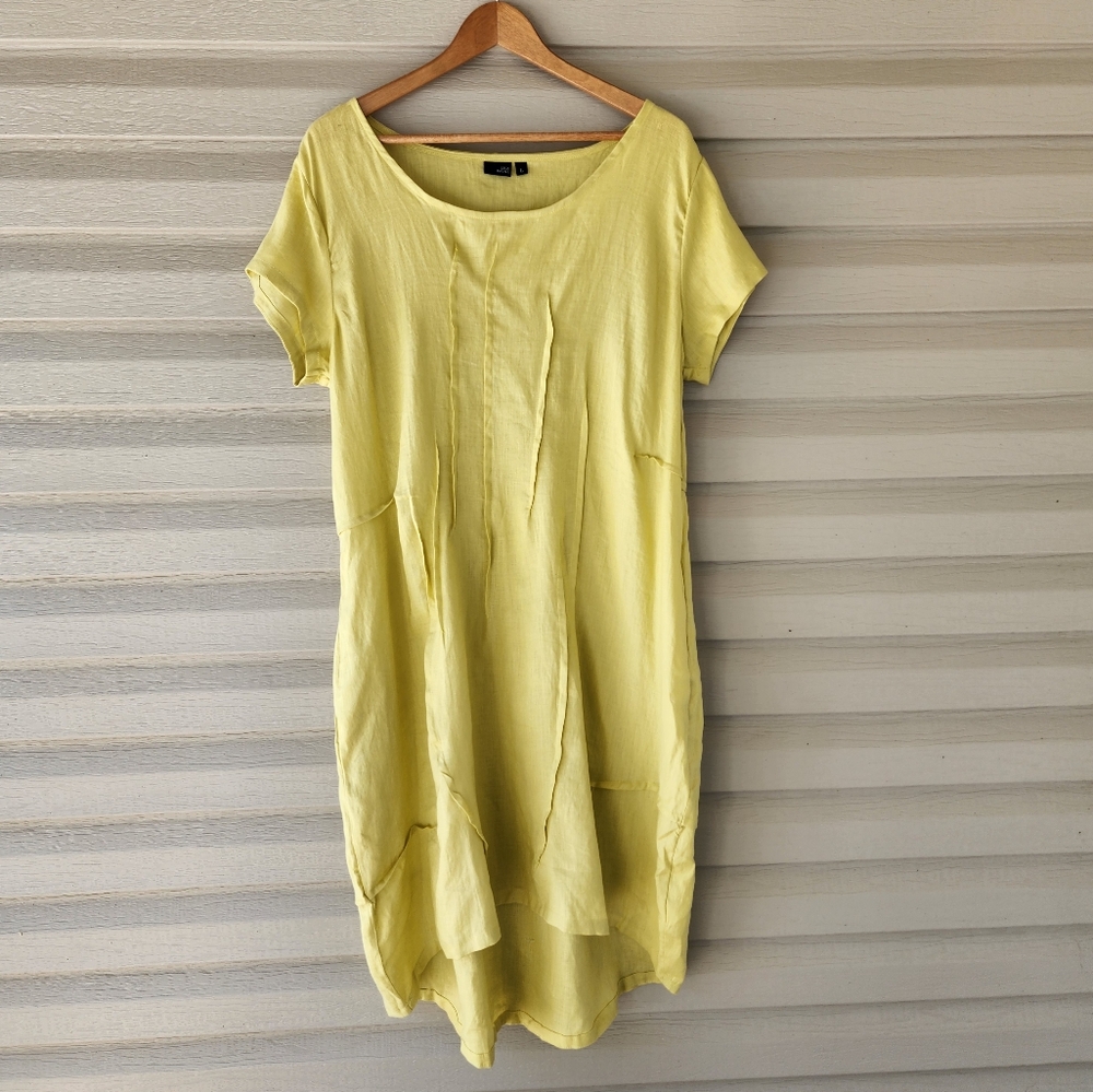 Chic Lemon Midi Dress